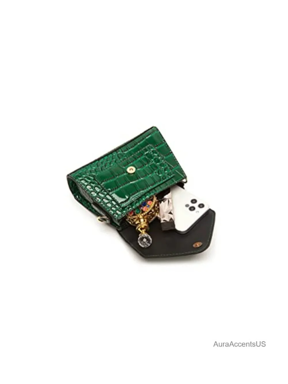 Vegan Leather Mini Crossbody Bag - Cute Small Handbag Trendy